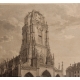 Gravure "Cathédrale de Berne" par G. LORY