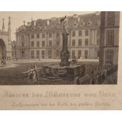 Gravure "Cathédrale de Berne" par G. LORY