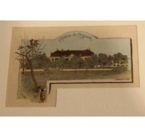 Gravure "Le Château de Cheseaux" par A. GANTNER