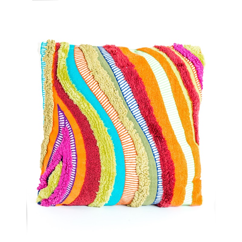 Multicoloured Wave Cushion