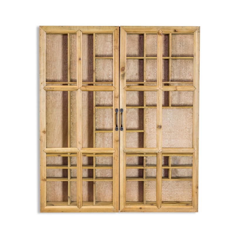 Industrial display cabinet with sliding doors