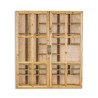 Industrial display cabinet with sliding doors