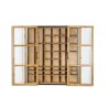Industrial display cabinet with sliding doors