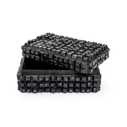 Large black recycled keyboard box