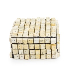 Boite clavier recyclé blanc, petite
