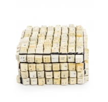 Boite clavier recyclé blanc, petite