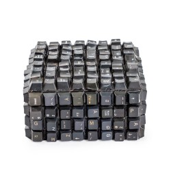 Boite clavier recyclé noire, petite