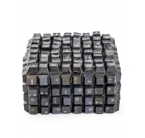 Boite clavier recyclé noire, petite