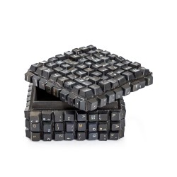Small black recycled keyboard box
