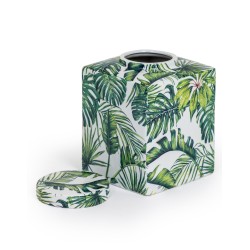 Boite carrée Feuilles tropicales, Grande