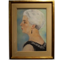 Pastel portrait de Mme Pastori