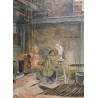Tableau \"Maitre Pastori\" signé H. SCHOELLHORN
