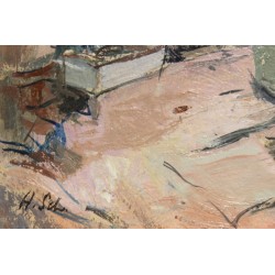 Tableau \"Maitre Pastori\" signé H. SCHOELLHORN