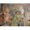 Tableau \"Maitre Pastori\" signé H. SCHOELLHORN