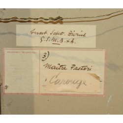 Tableau \"Maitre Pastori\" signé H. SCHOELLHORN