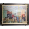 Tableau \"Fête foraine\" signé A. HOLY 49