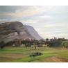 Tableau \"Le Salève\" signé Benj. VAUTIER 1937