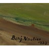 Tableau \"Le Salève\" signé Benj. VAUTIER 1937