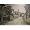 Tableau \"Le Chemin\" signé E. CHAMBON 35