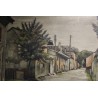 Tableau \"Le Chemin\" signé E. CHAMBON 35