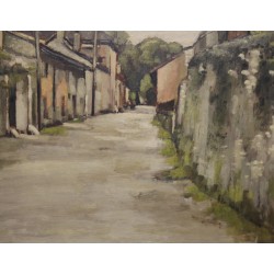 Tableau \"Le Chemin\" signé E. CHAMBON 35