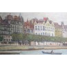 Tableau \"Barque sur le Rhin\" signé J. DUCOMMUN 43