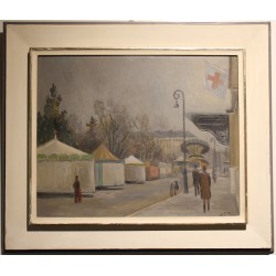 Tableau \"Les Carrousels\" signé E. MARTIN 46