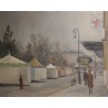 Tableau \"Les Carrousels\" signé E. MARTIN 46
