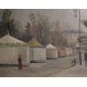 Tableau \"Les Carrousels\" signé E. MARTIN 46