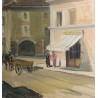Tableau \"Carouge\" signé H. SCHOELLHORN