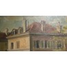Tableau \"Carouge\" signé H. SCHOELLHORN