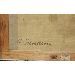 Tableau \"Carouge\" signé H. SCHOELLHORN