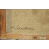 Tableau \"Carouge\" signé H. SCHOELLHORN