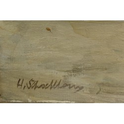 Tableau \"Carouge\" signé H. SCHOELLHORN