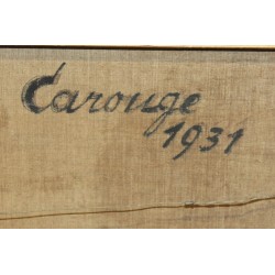 Tableau \"Carouge\" signé H. SCHOELLHORN