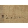 Tableau \"Carouge\" signé H. SCHOELLHORN