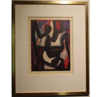 Estampe "Affiche Kaplan Gallery" signé ATLAN