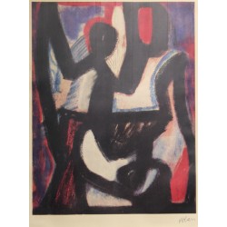 Estampe "Affiche Kaplan Gallery" signé ATLAN