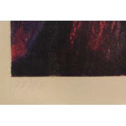 Estampe "Affiche Kaplan Gallery" signé ATLAN