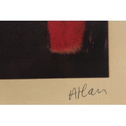 Estampe "Affiche Kaplan Gallery" signé ATLAN
