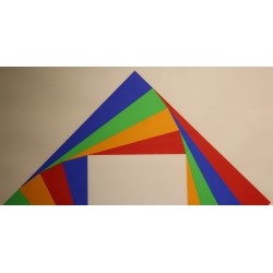 Silkscreen print ‘Geometric Composition’, signed by BILL