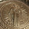 Brass ‘Virgin and Child’ offering dish