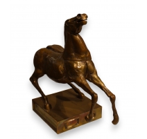 Bronze "Cheval dressé" signé BERROCAL