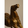 Bronze \"Cheval dressé\" signé BERROCAL