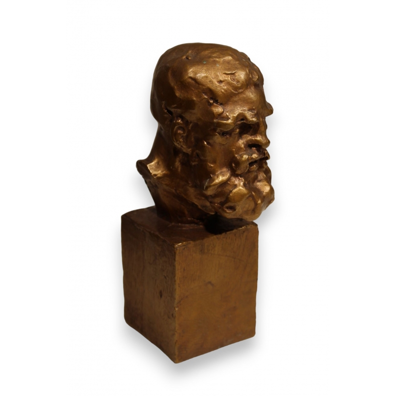 Bronze "Tête de berger " par DE NIEDERHÄUSERN