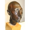Bronze \"Tête de M. Robert\" signé Y. LARSEN