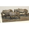 Bronze \"Attelage Souste\" signé E. SANVITO