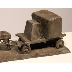 Bronze \"Attelage Souste\" signé E. SANVITO