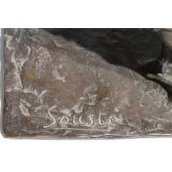 Bronze \"Attelage Souste\" signé E. SANVITO
