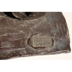 Bronze \"Attelage Souste\" signé E. SANVITO